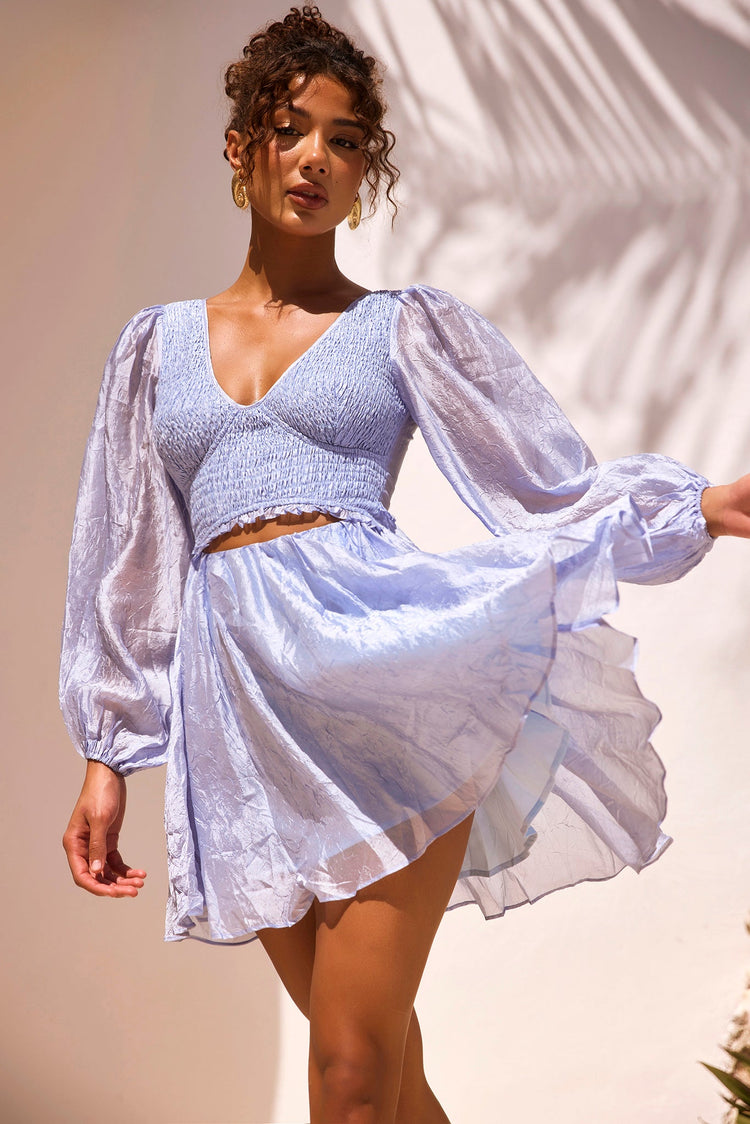 First Date Mini Dress - Cornflower for women