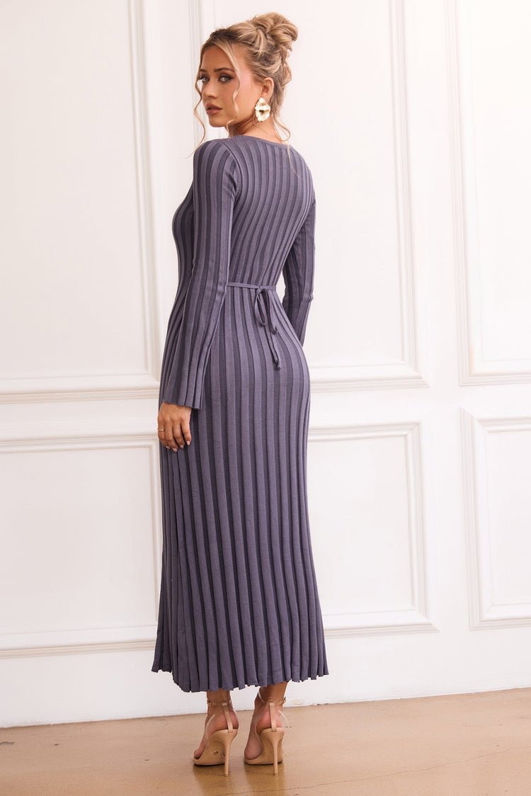 Flutter By Me Knit Maxi Dress - Blue for women