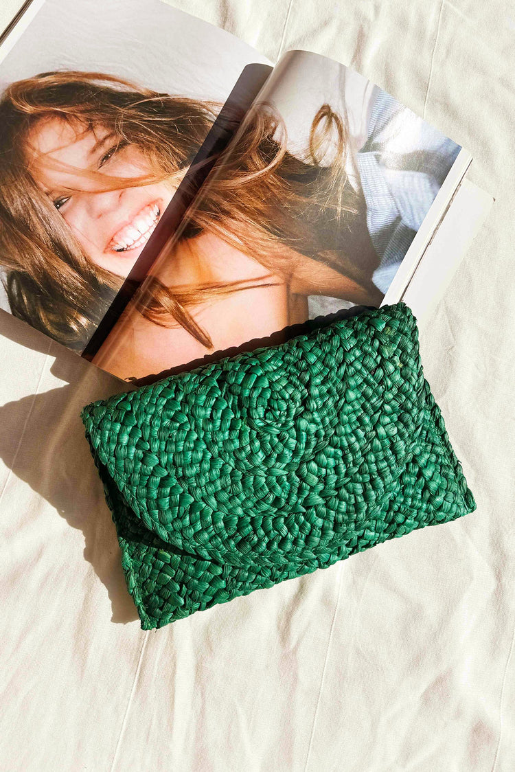 Forest Garden Clutch Bag - Teal for women