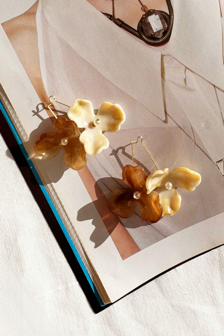 Forever Honey Earrings - Brown for women
