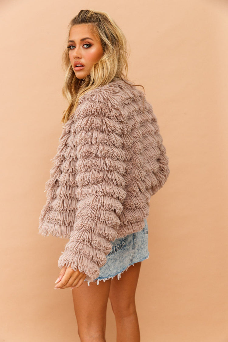 Forever My Honey Jacket - Camel for women