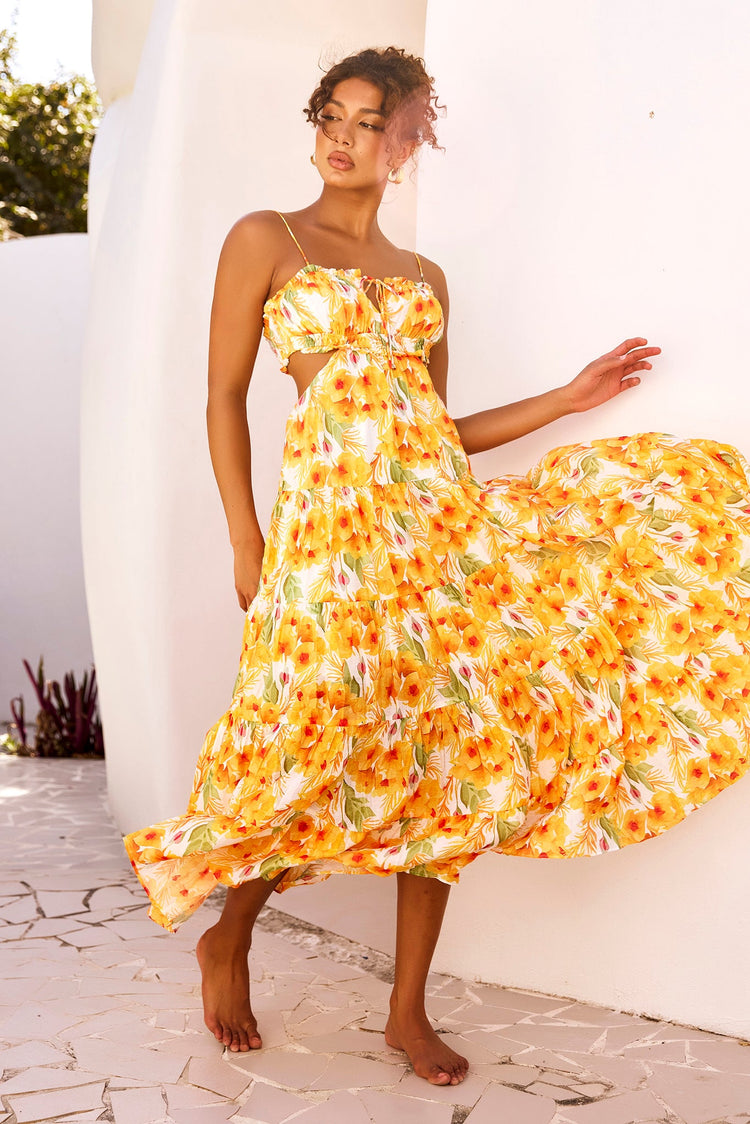 Forever Yours Maxi Dress - Yellow for women