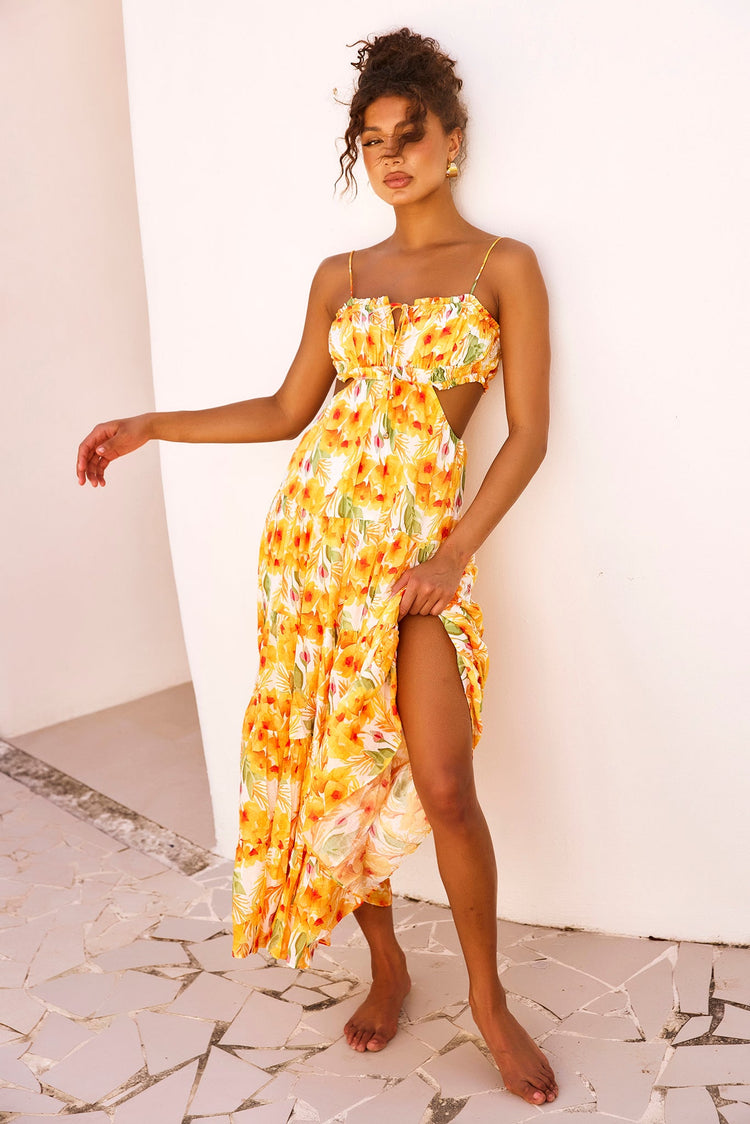 Forever Yours Maxi Dress - Yellow for women