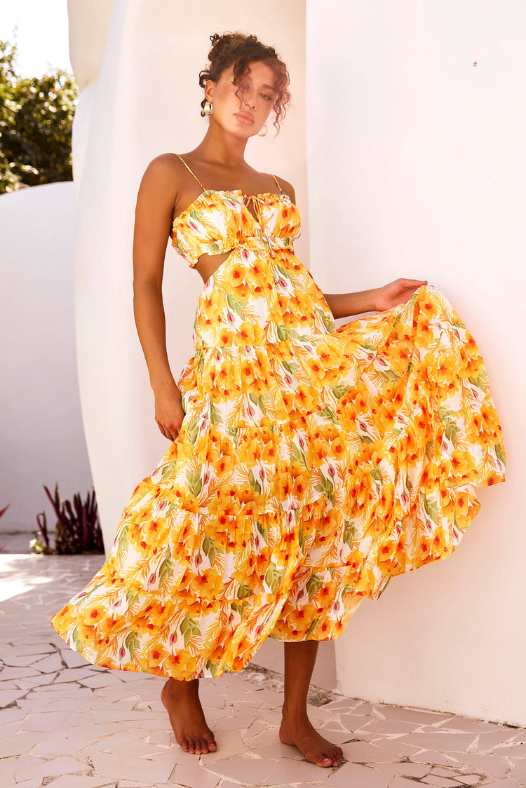 Forever Yours Maxi Dress - Yellow for women