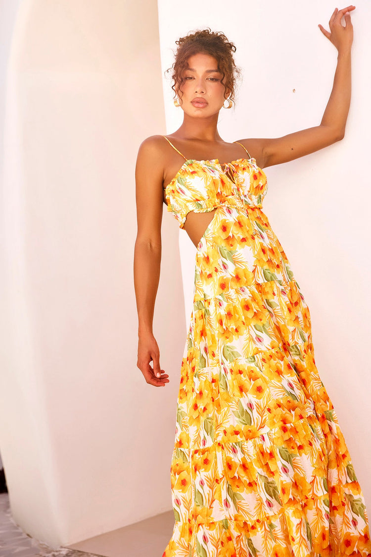 Forever Yours Maxi Dress - Yellow for women
