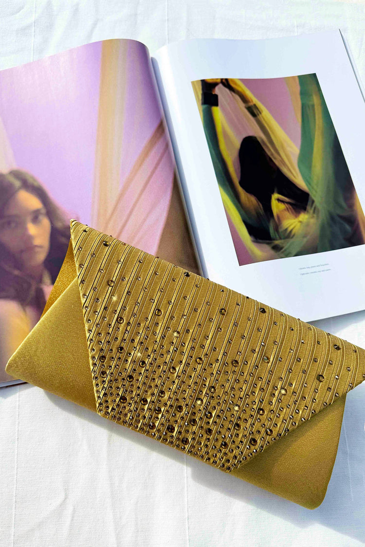 Full Moon Clutch Bag - Gold for women