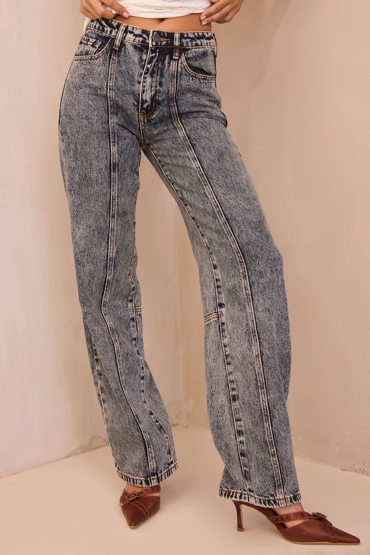 Get Your Flirt On Jeans - Washed Blue for women