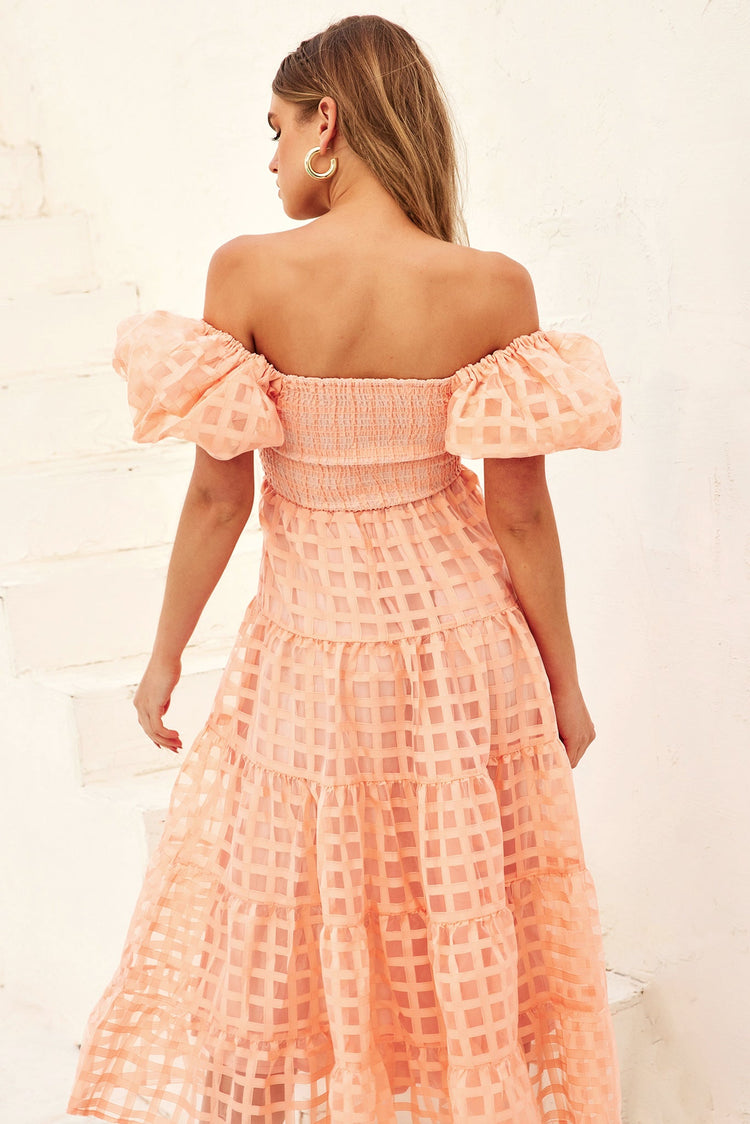 Gin Midi Dress - Peach for women