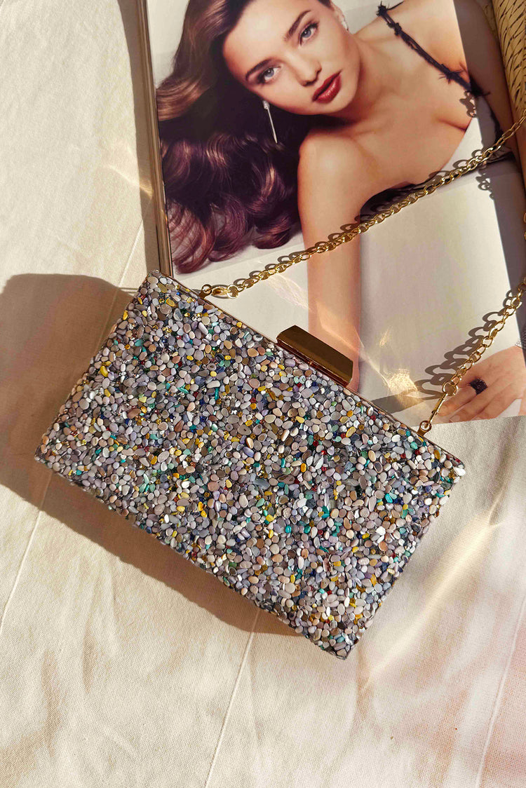 Glimmering Temptation Clutch Bag - Blue for women