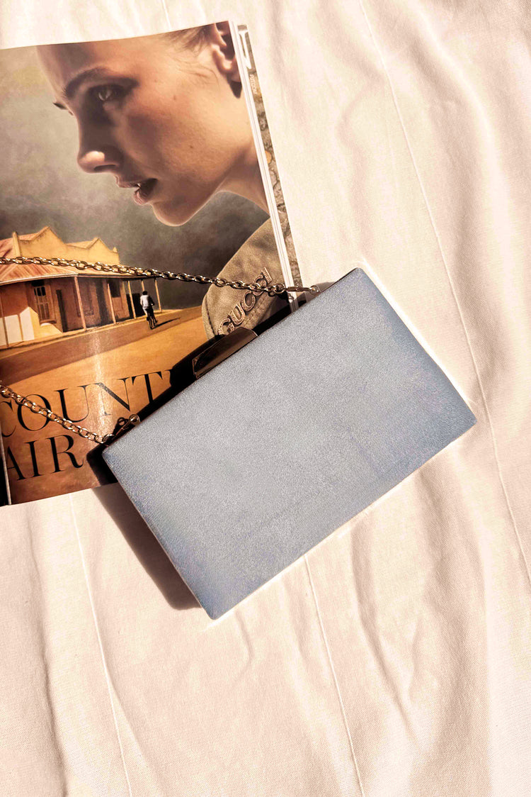 Glimmering Temptation Clutch Bag - Blue for women