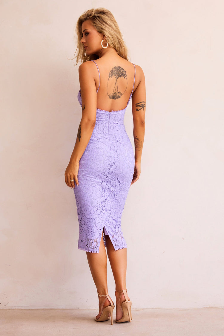 Go Lucky Midi Dress - Cornflower for women