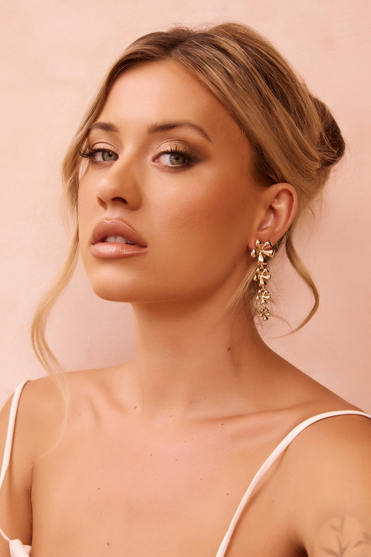 Golden Blossom Earrings - Gold for women