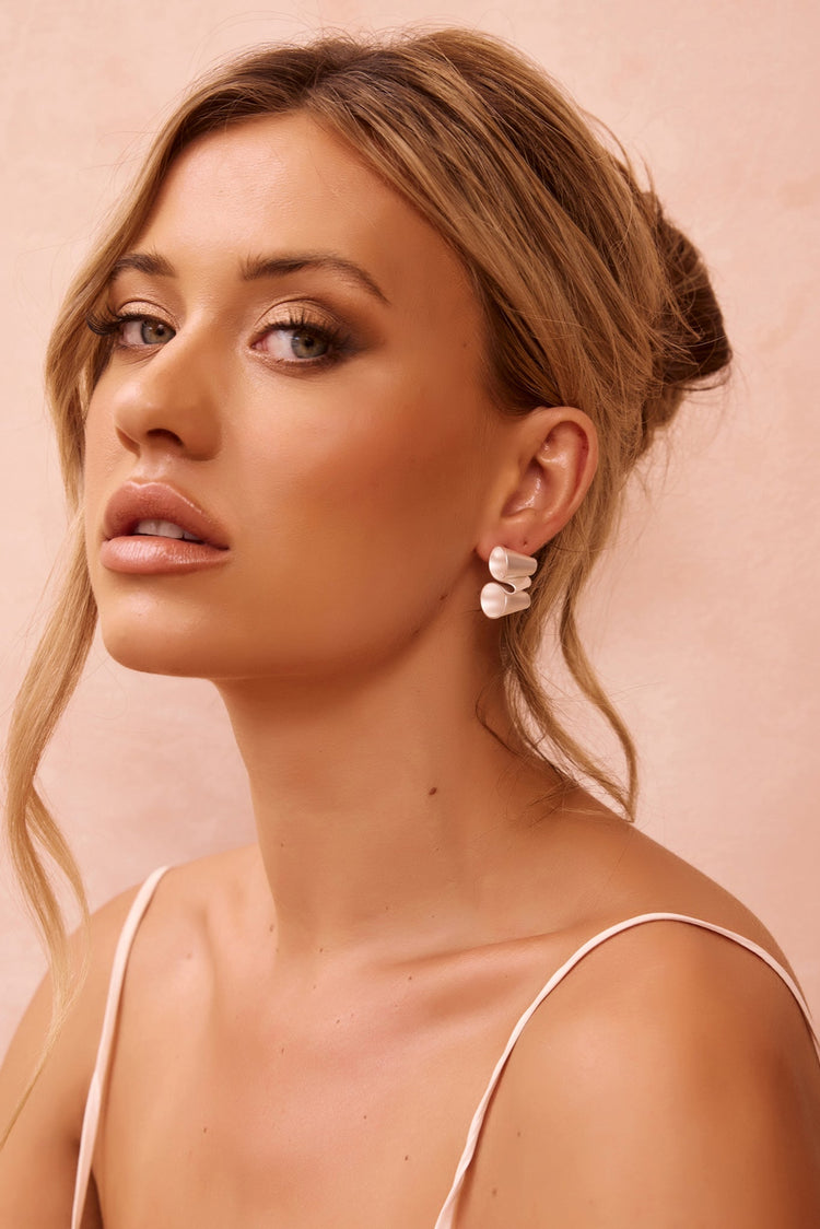 Halo Fold Earrings - Silver for women