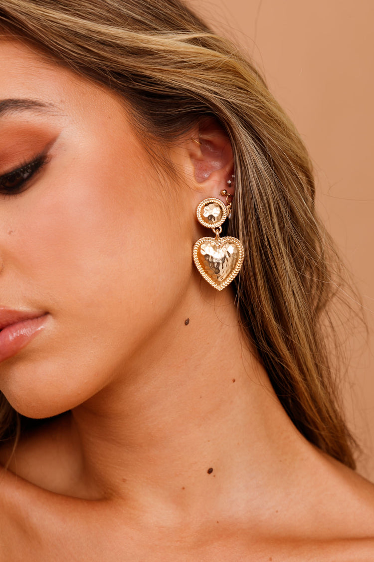 Heart Charm Earrings for women