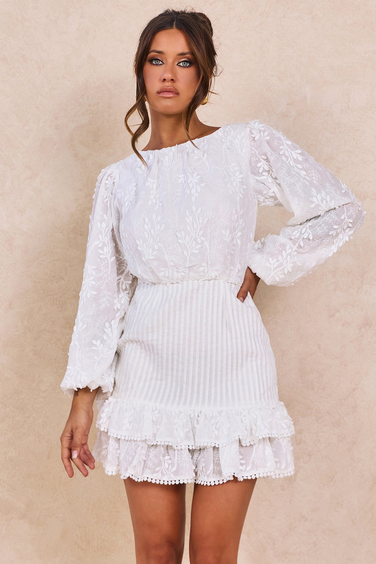 Heidi Mini Dress - White for women