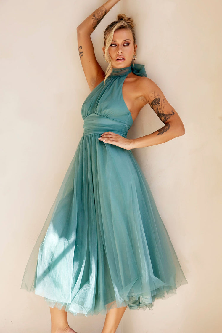 Her Statement Midi Dress - Sage for women