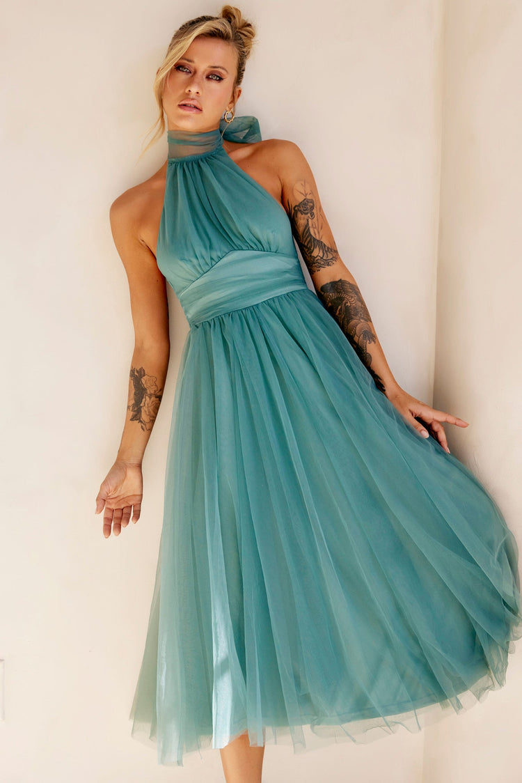 Her Statement Midi Dress - Sage for women