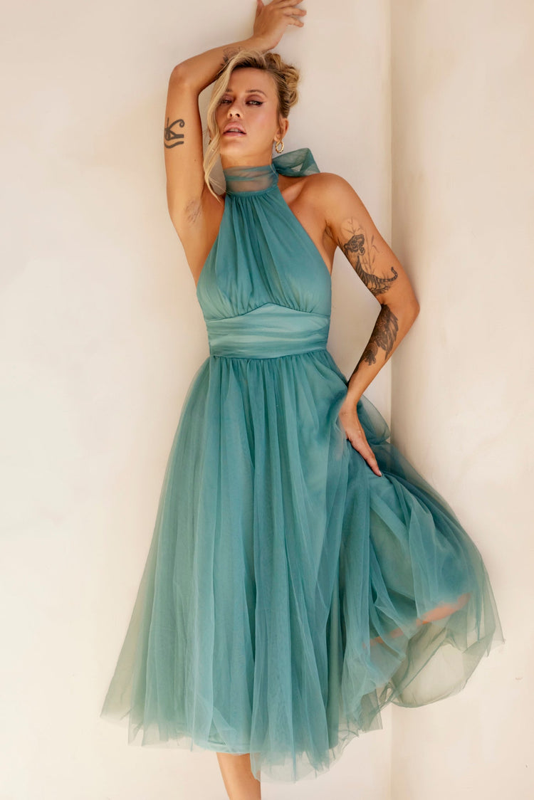 Her Statement Midi Dress - Sage for women