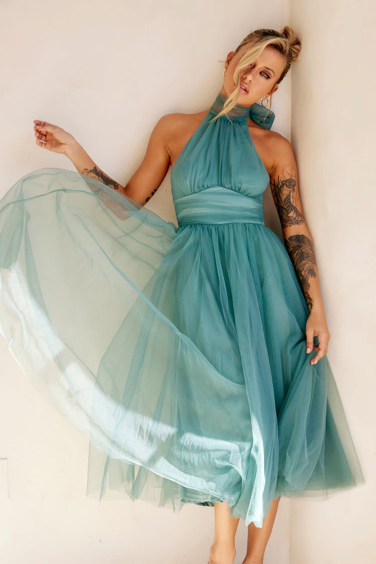 Her Statement Midi Dress - Sage for women