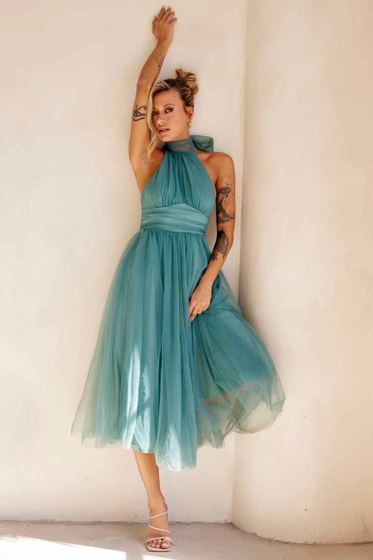 Her Statement Midi Dress - Sage for women