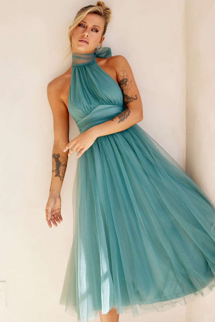 Her Statement Midi Dress - Sage for women