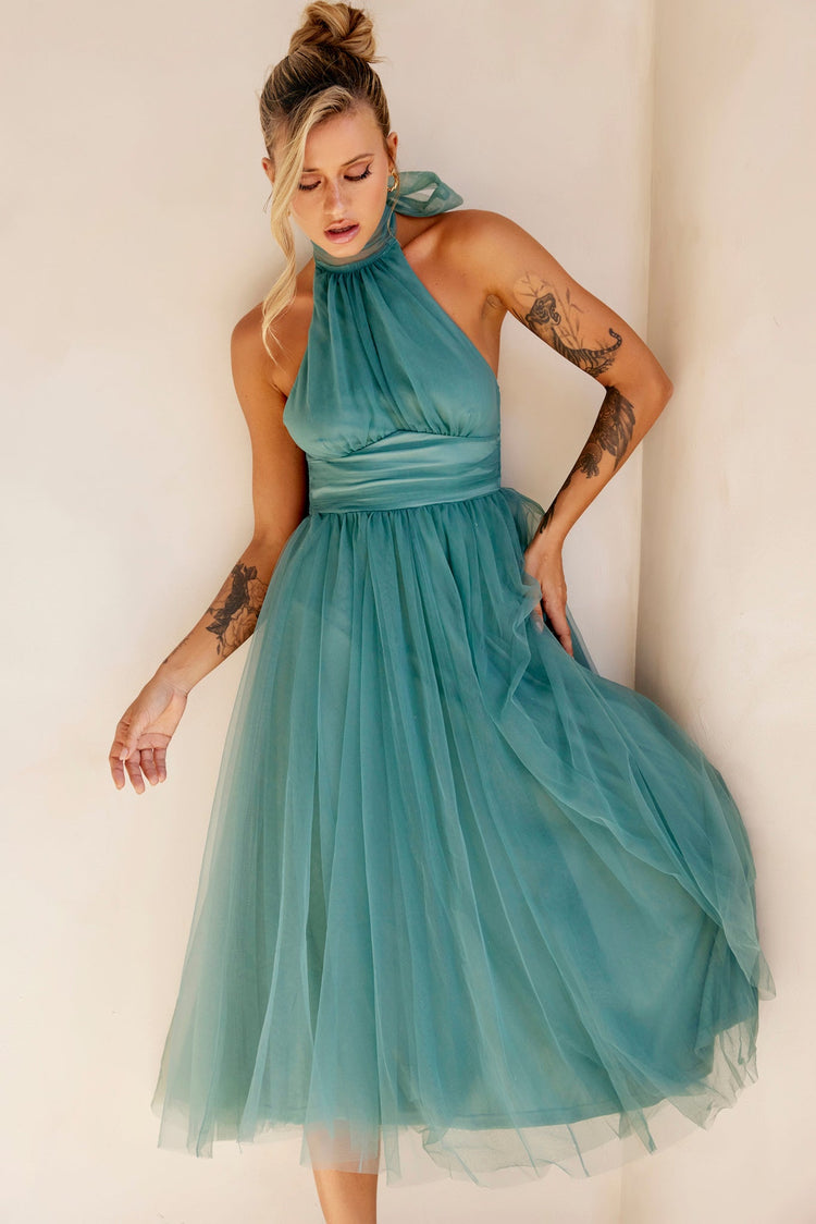 Her Statement Midi Dress - Sage for women