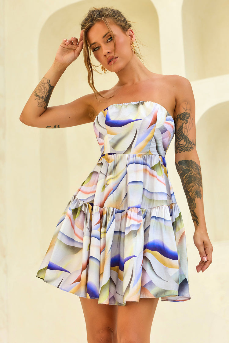 Honey Bubble Mini Dress - Multi for women