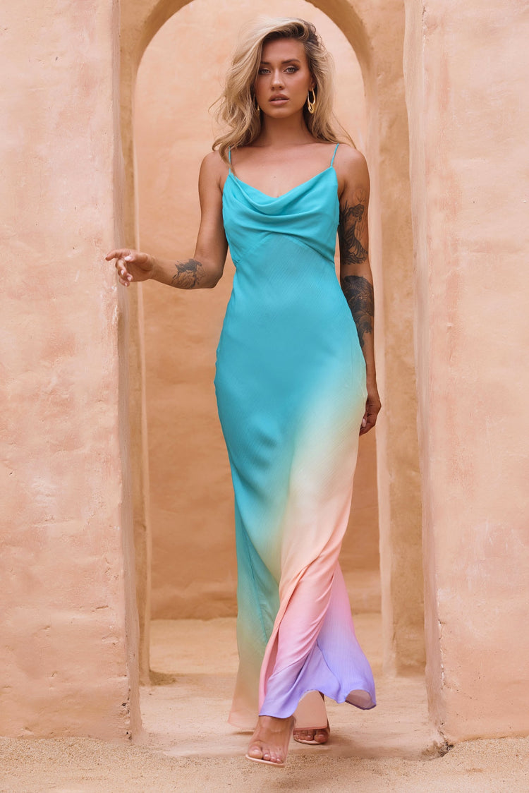 Hutch The Ridge Maxi Dress - Ocean Multi for women