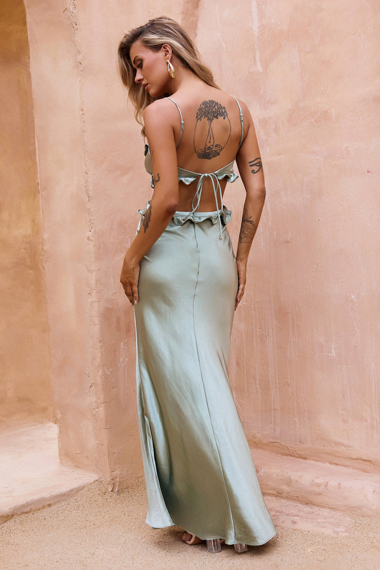 In Her Eyes Maxi Dress - Sage for women