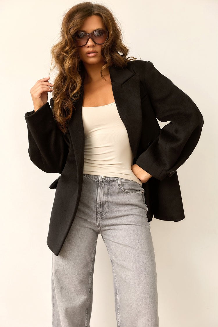 Investment Piece Coat Blazer - Black for women