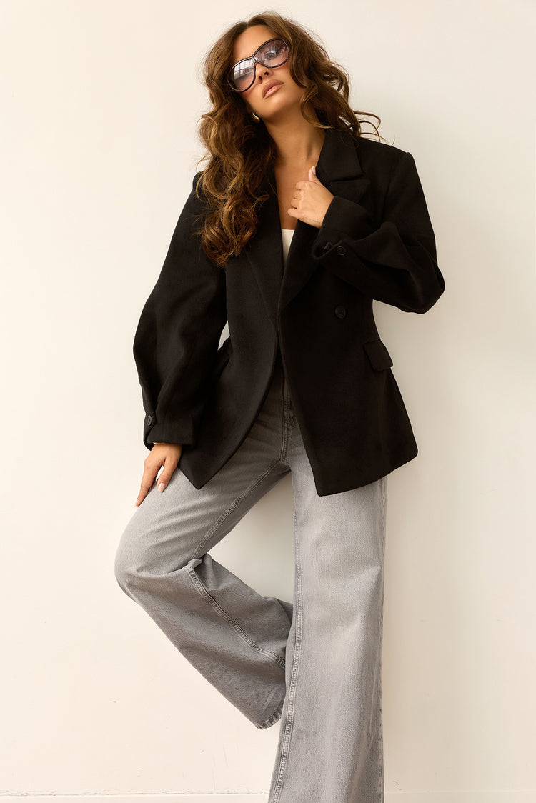 Investment Piece Coat Blazer - Black for women