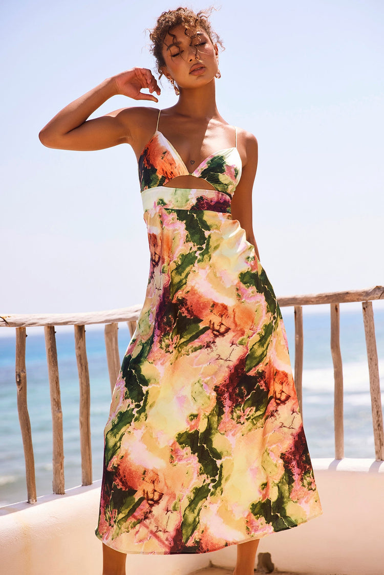 Ivy Midi Dress - Multi for women
