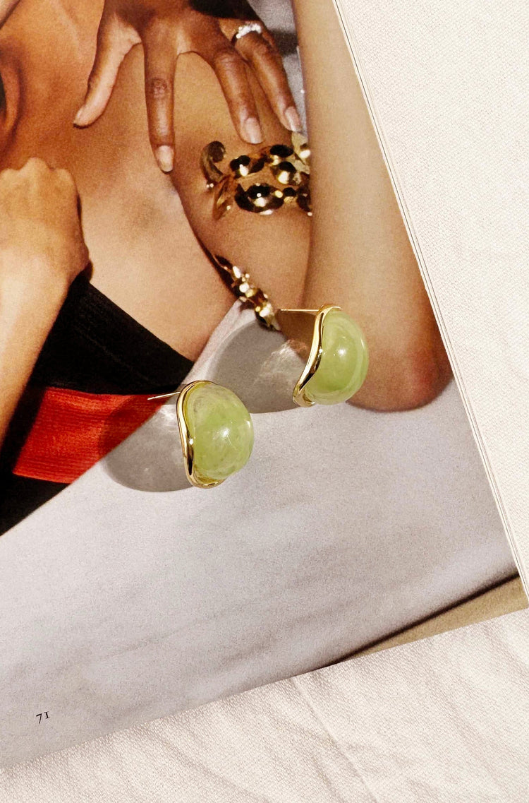 Jade Mist Earrings - Green for women
