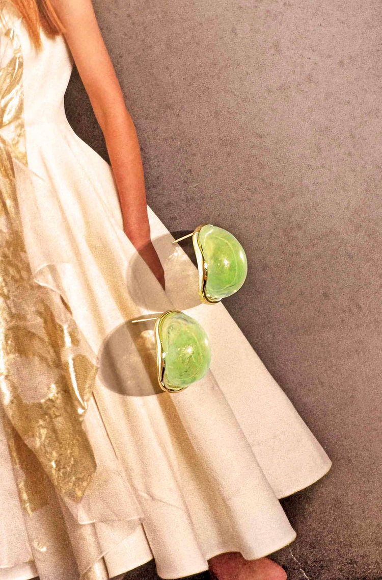 Jade Mist Earrings - Green for women