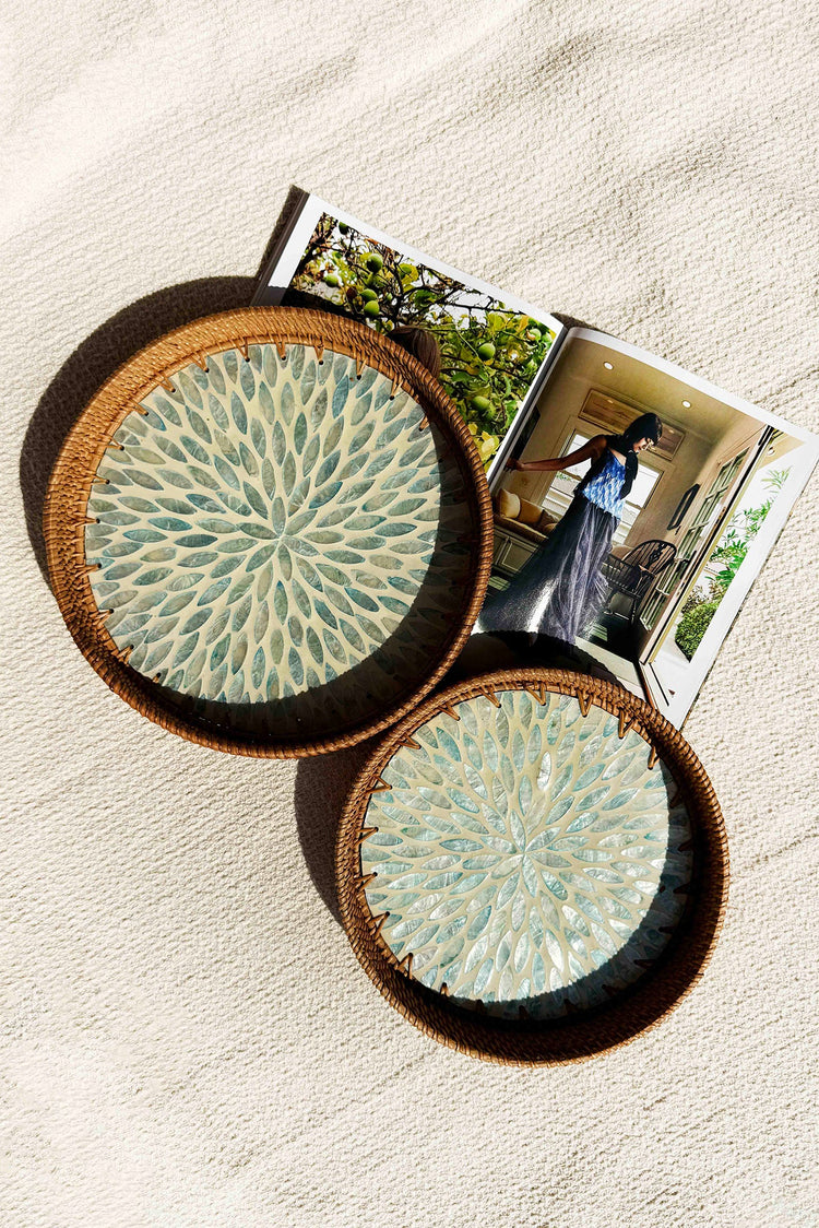 Jade Serenity Tray Set - Aqua for women