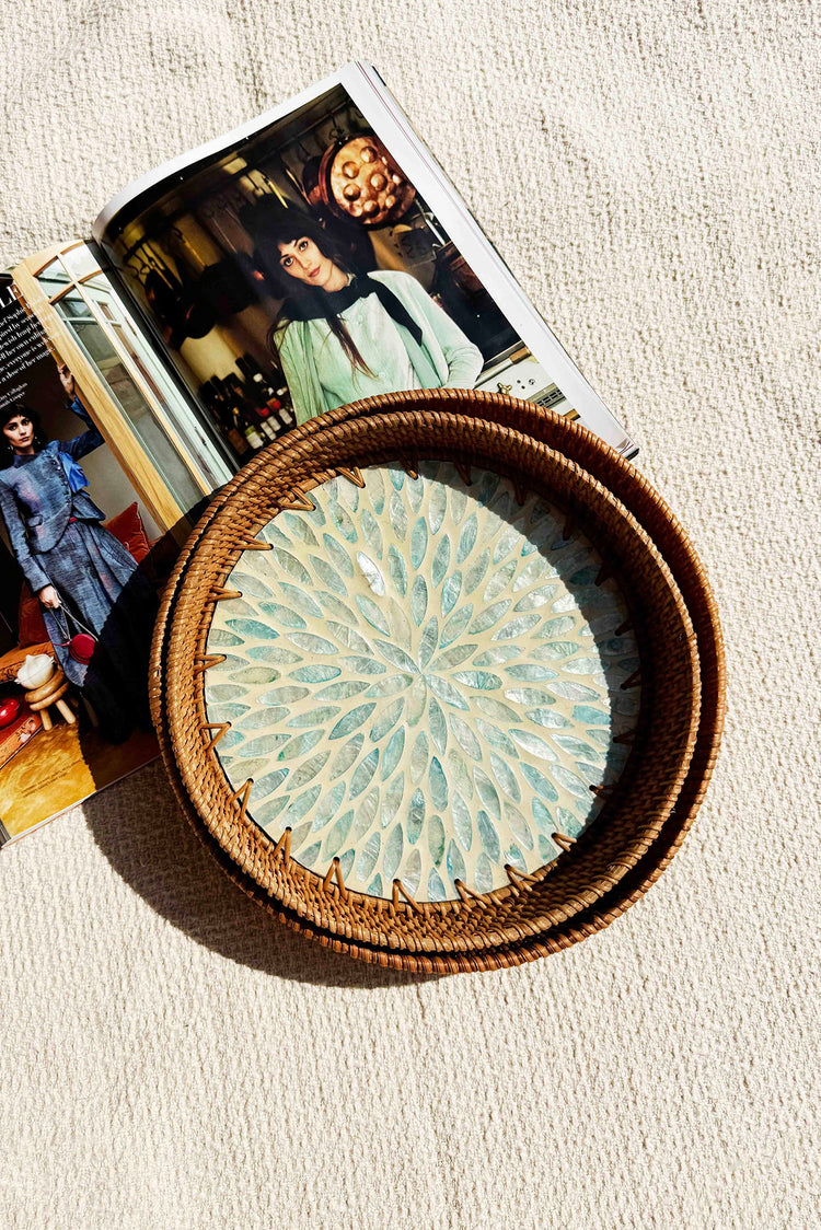 Jade Serenity Tray Set - Aqua for women