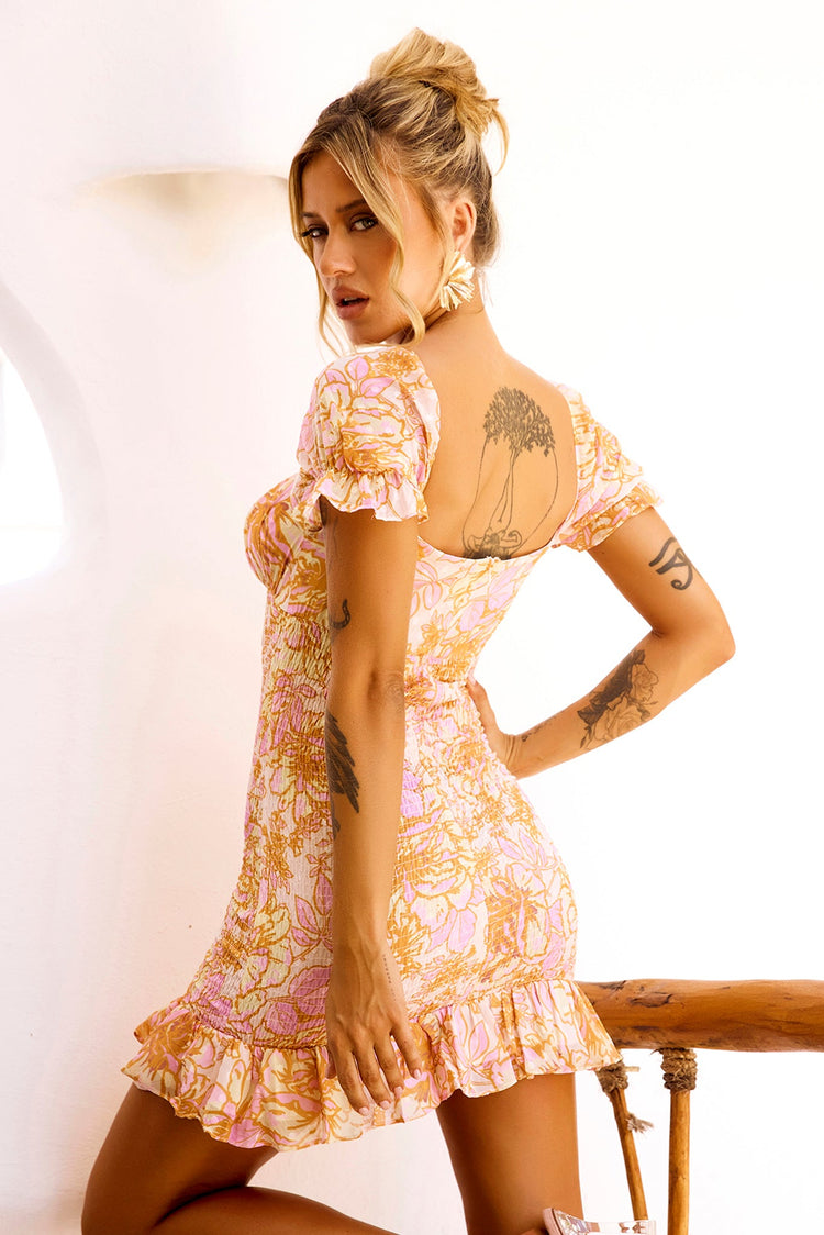 Jael Mini Dress - Pink Beige for women