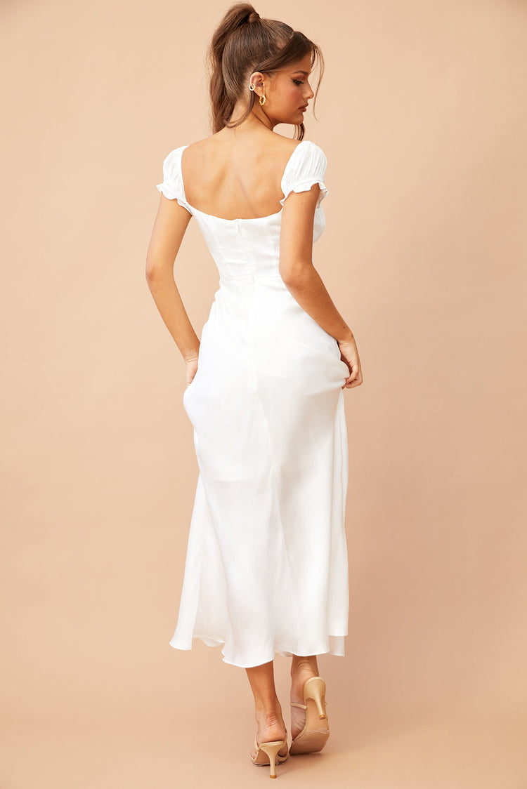 Jasmine Midi Dress - White for women
