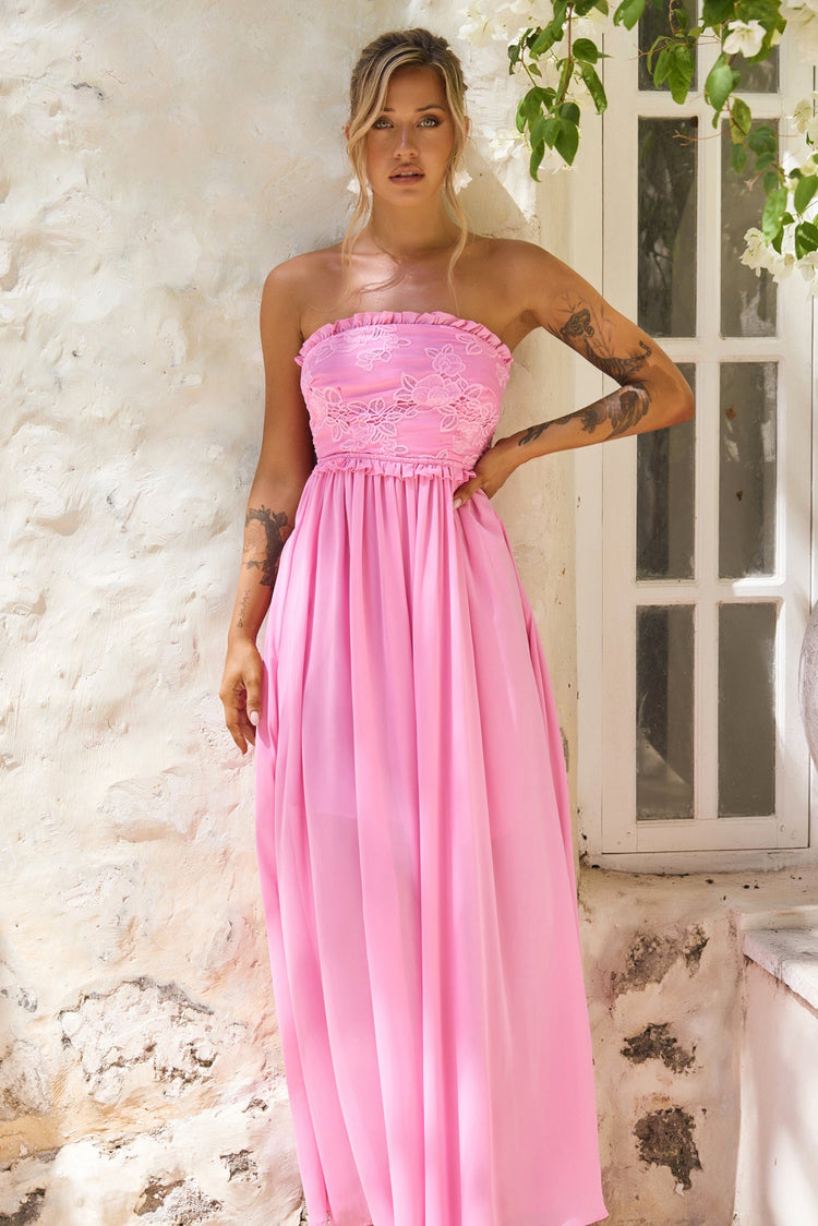 Jules Maxi Dress - Pink for women
