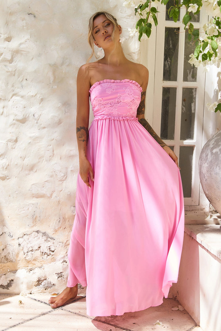 Jules Maxi Dress - Pink for women