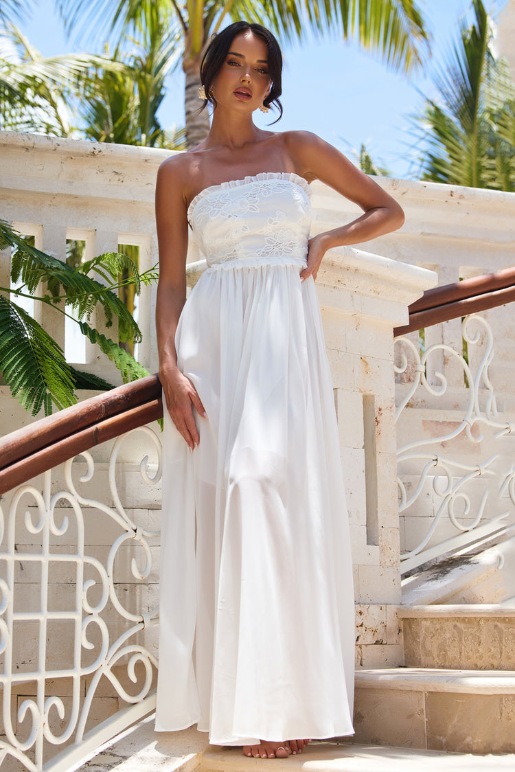 Jules Maxi Dress - White for women