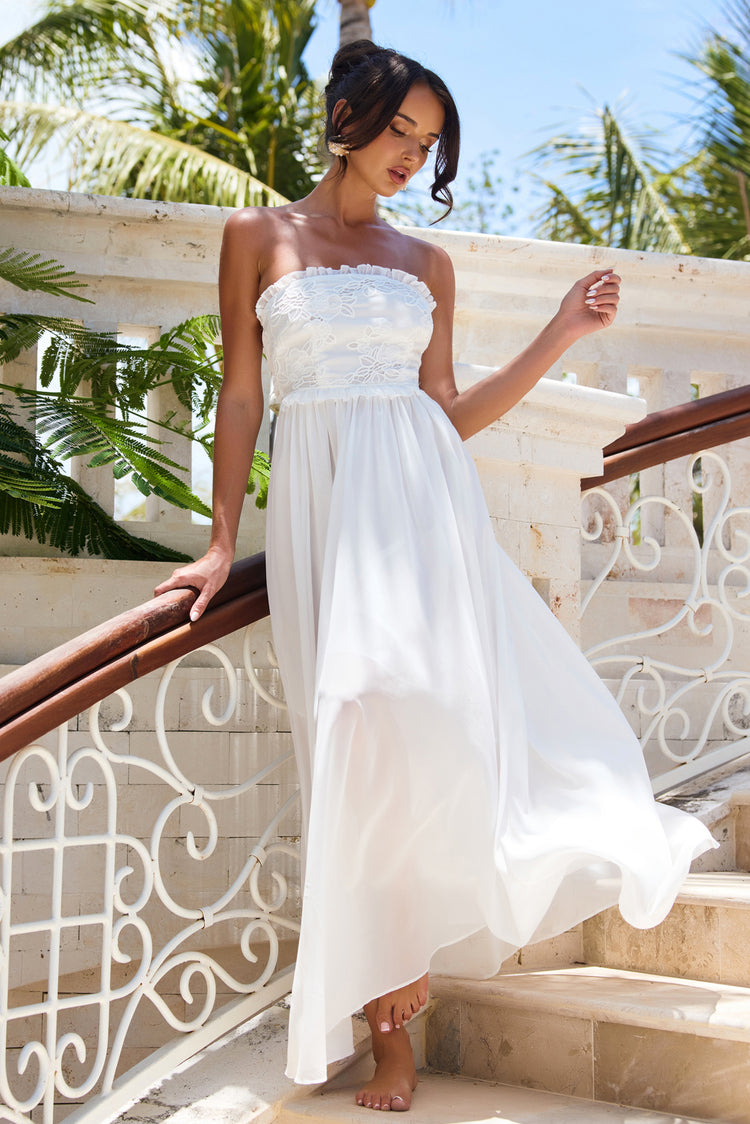 Jules Maxi Dress - White for women