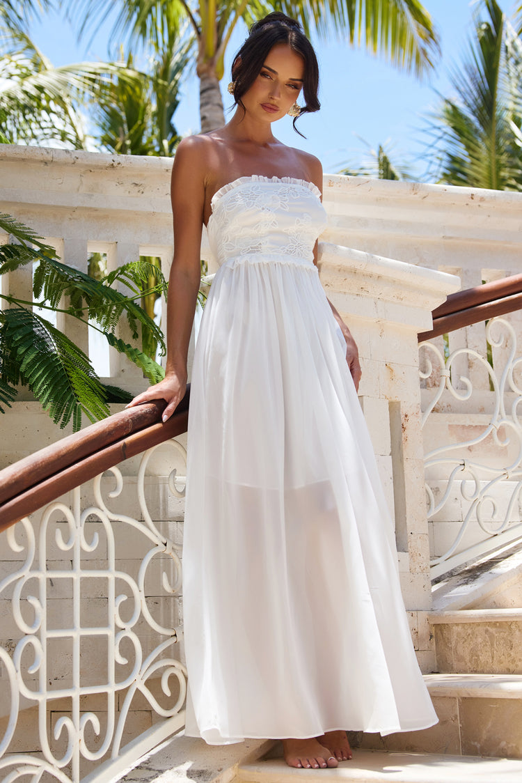Jules Maxi Dress - White for women