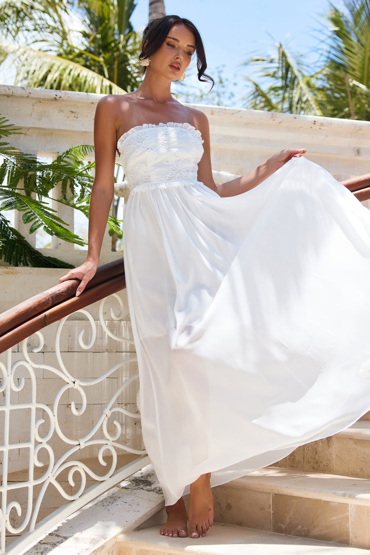 Jules Maxi Dress - White for women