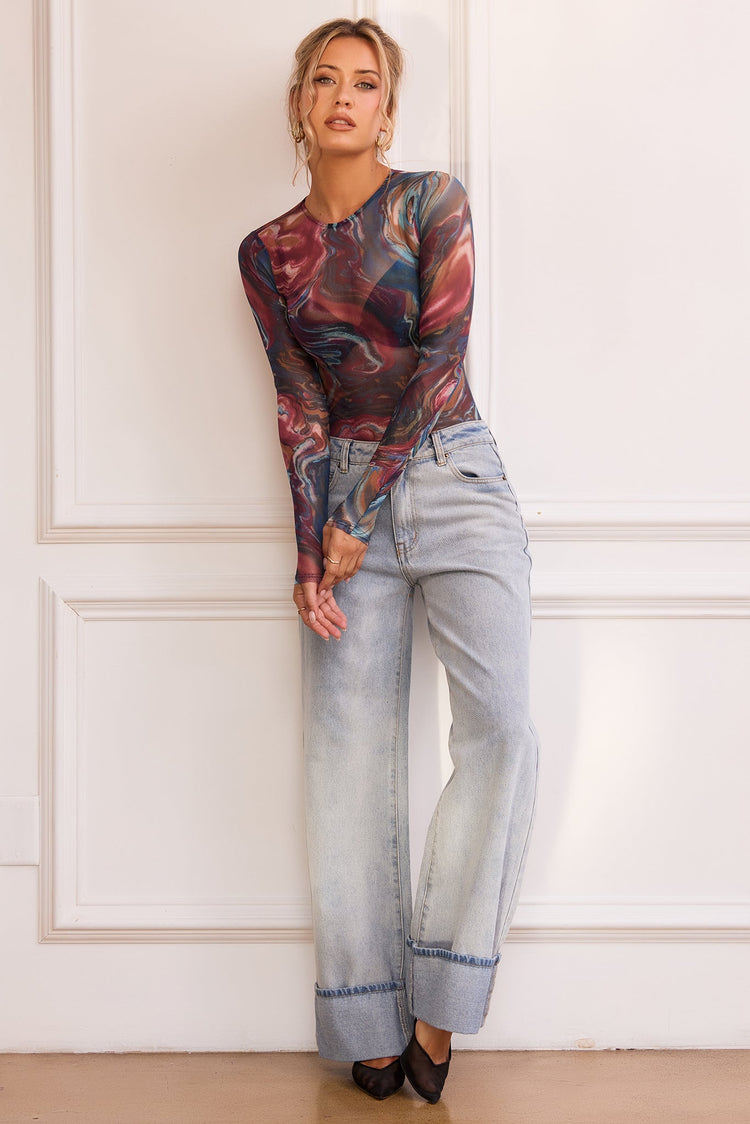 Juniper Bodysuit - Blue Multi for women