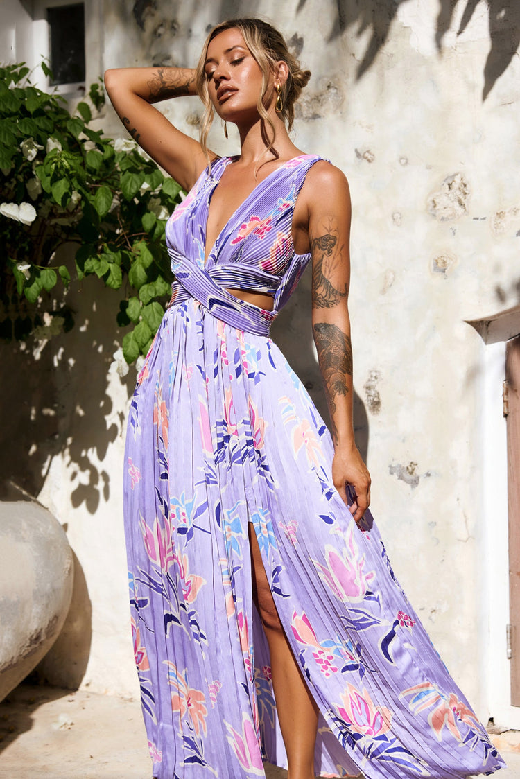 Just Like Paradise Maxi Dress - Lilac for women