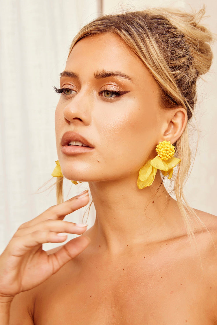 Little Secret Earrings - Yellow for women