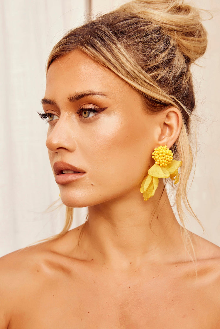 Little Secret Earrings - Yellow for women