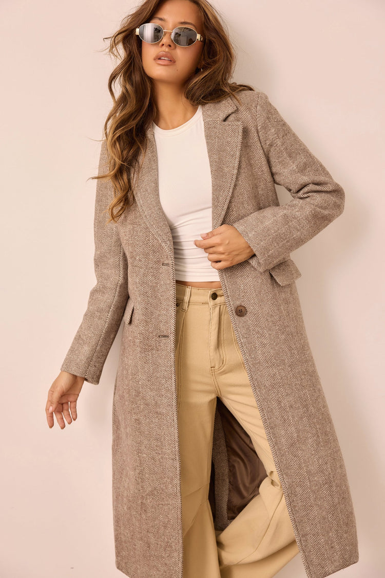 Lizzie Coat - Chocolate for women