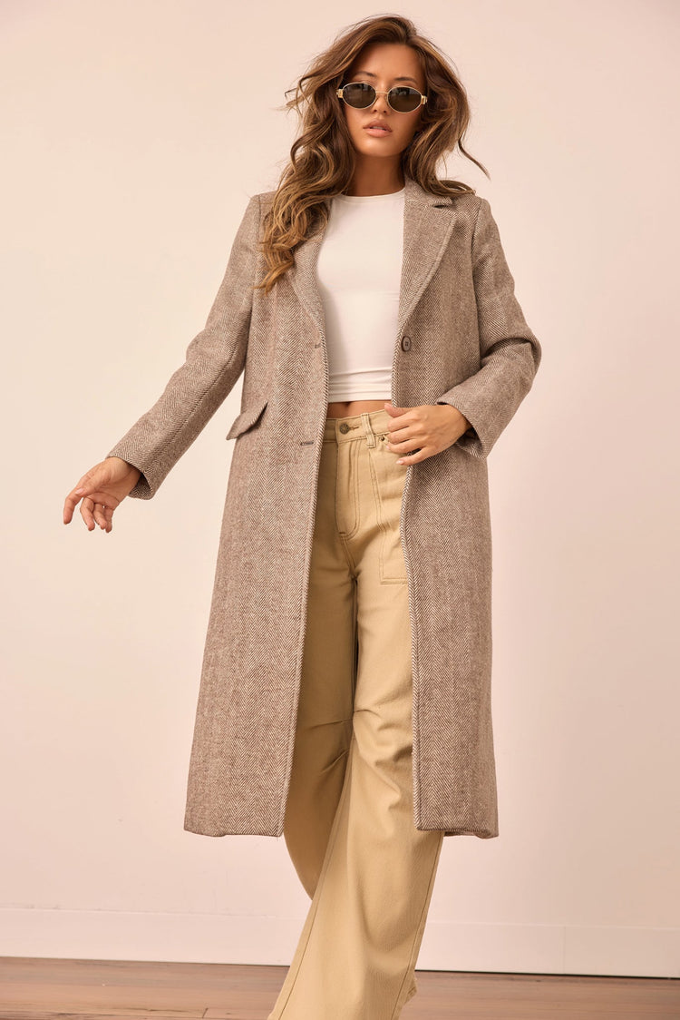 Lizzie Coat - Chocolate for women
